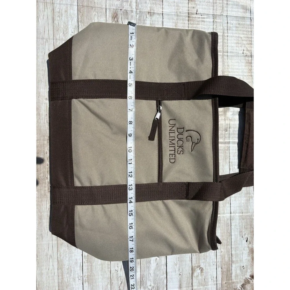 Ducks Unlimited Canvas Duffel Tote Bag + Duck Head Glass Cutting Board Lot